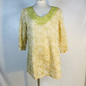 Calypso St Barth sz M Tunic Blouse